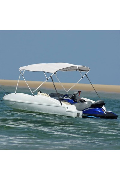 vidaxl Parasolar Bimini 4 arcuri pereți laterali 243x(230-244)x137 cm