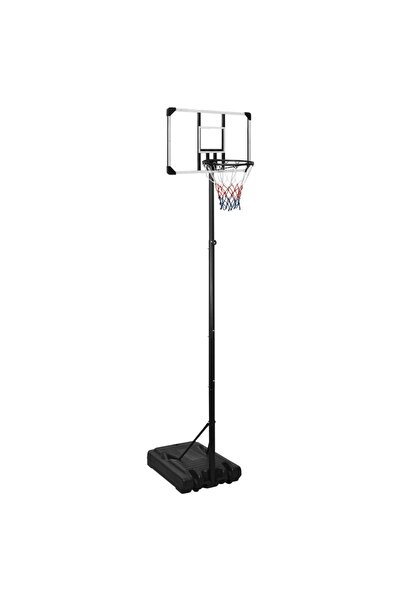 vidaxl Suport coș de baschet, transparent, 280-350 cm, policarbonat
