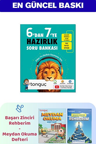 Tonguç Yayınları 6'dan 7'ye Hazırlık Kitabı - Meydan Okuma + Başarı Zinciri