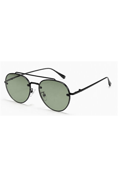 Toz Vintage Gloter Green Gradient Glass Metal Frame Vintage Retro Sunglasses