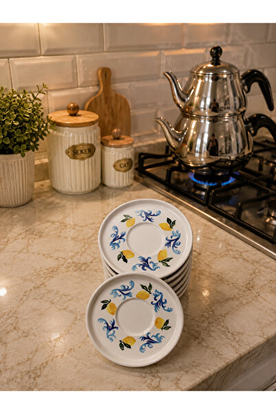 Yasvera Ceramics 6’lı Çay Tabağı