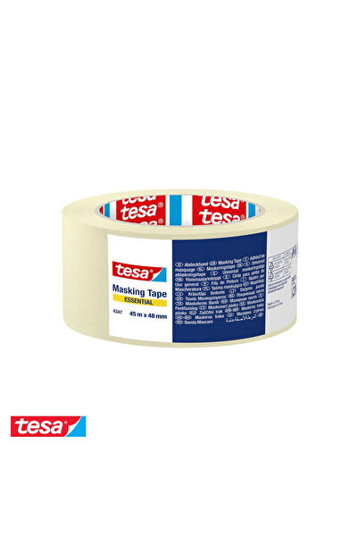 Tesa Bandă de mascare, hârtie creponată cu adeziv cauciucat, 48mm x 45m, pent...