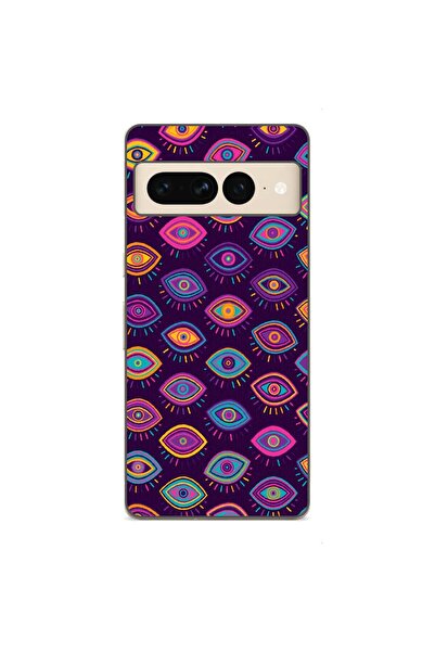 OEM Калъф, съвместим с Google Pixel 7 Pro, силиконов гел TPU, с шарка  "Трайб...