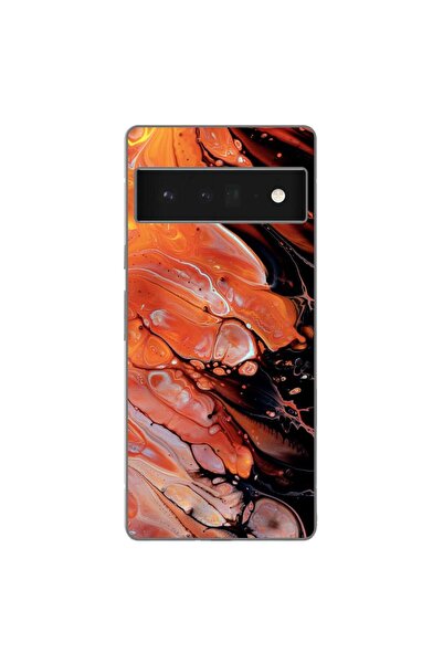 OEM Husa compatibila cu Google Pixel 6 Pro Silicon Gel Tpu Model Abstract Lav...
