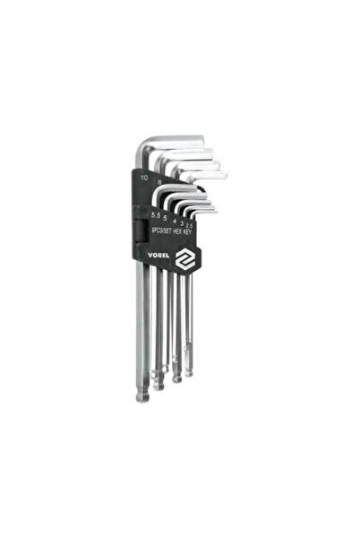 Vorel Set Chei Hexagonale 2.5-10mm, Cr-V