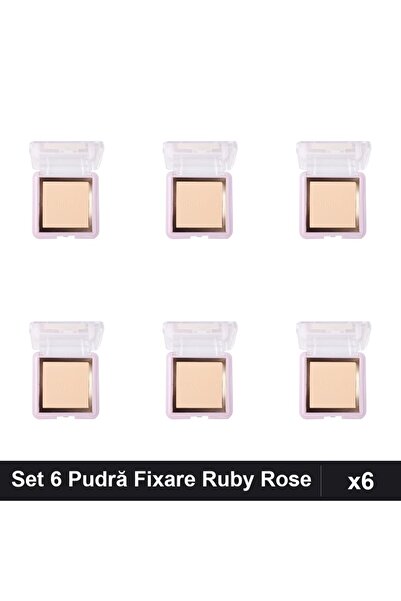 Ruby Rose Set of 6 Compact Powder PC10, Contouring Makeup Fixer, Professional...