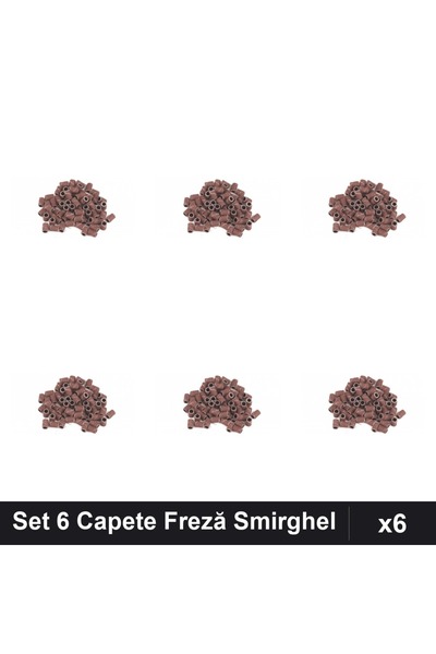 NAİLS Set 6 Capete Freză Unghii, Rezerve Smirghel 240, 20 Buc Manichiură Prof...