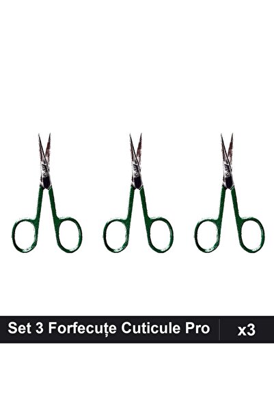 One Group Set 3 Forfecuțe Profesionale Cuticule One Group, Clești Unghieri Ma...