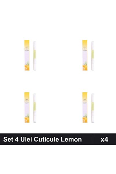 NAİLS Set 4 Ulei Cuticule Tip Stilou Lemon, Îngrijire Unghii Profesională