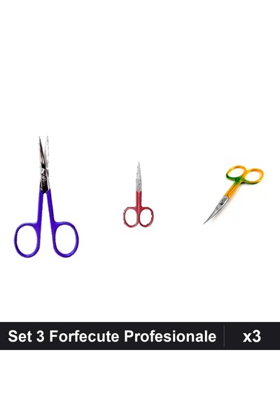One Group Set 3 Forfecute Profesionale Manichiura One Group, Cuticule și Unghii