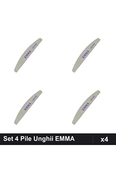 emma Set 4 Pile Unghii Granulatie 150/240, Buffere Profesionale Manichiura