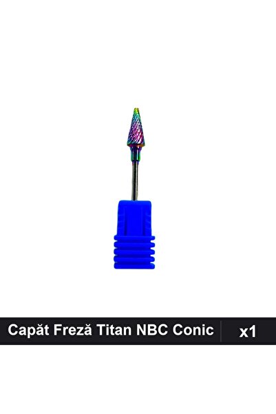 NAİLS Capăt Freză Unghii Titan NBC Conic Chameleon, 1 buc, Duritate Mare