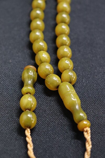 dnz DENİZ AHŞAP Master Workmanship Crimped Amber Prayer Beads