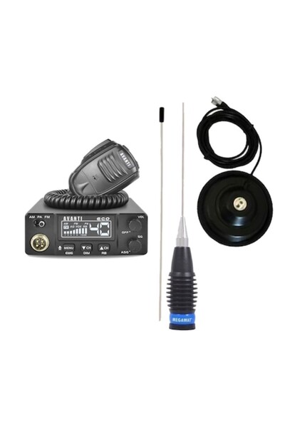 Avanti KIT CB Radio Station , RB, VOX, New Model 2025 msr + MEGAWAT ML 145 ma...
