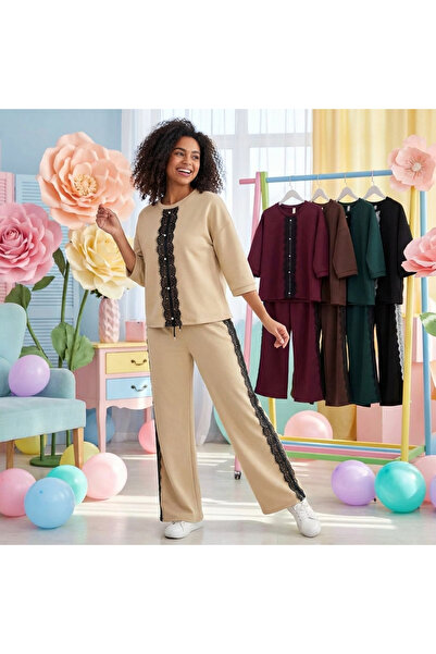 OEM Compleu Dama Elegant cu Imprimeu – Camasa si Pantaloni S-XL