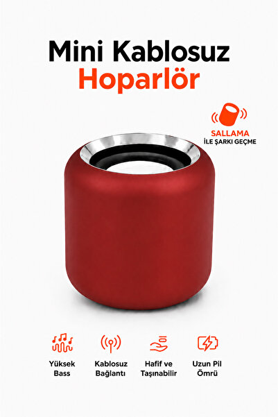 Abbruch Mini Bluetooth Hoparlör Şarjlı Taşınabilir Ses Bombası Yüksek Ses Kal...