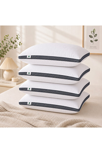 ShinyFlower Luxury Quilted Bed Pillow 75×45cm, Soft & Supportive Microfiber F...