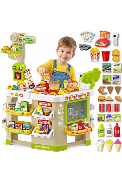 Matadi Interactive supermarket and restaurant 2in1 Shopping Market Green with...