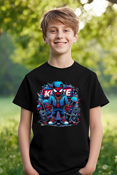 Canlook Tricou pentru copii din bumbac imprimat cu personaje de desene animate