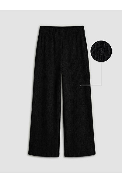 LC Waikiki Pantaloni de damă texturati NEVAVM cu talie elastică