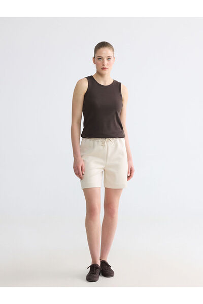 LC Waikiki Vizyon New Season Soft Touch Women's Shorts with Elastic Waist