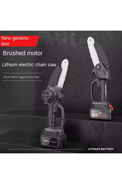 OEM 6 inch electric chainsaw with 48V battery for precise and fast cutting