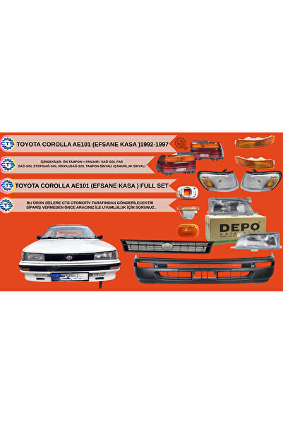 TYG TOYOTA COROLLA AE101 ÖN TAMPON FULL SET AYDINLATMA DAHİL