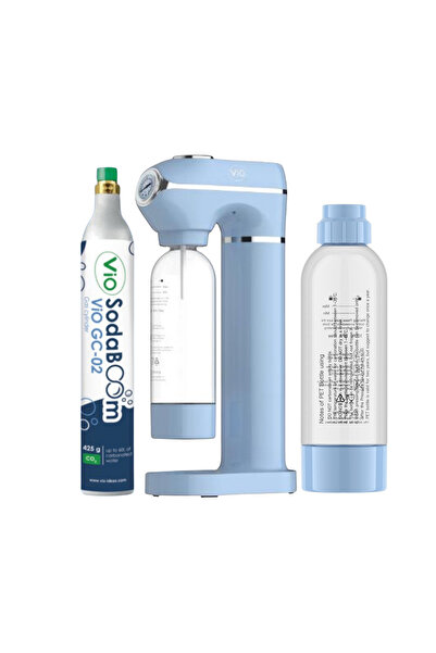 VİO Set aparat de făcut sifon, SodaMaker, 2 sticle incluse + 1 butelie CO2 de...