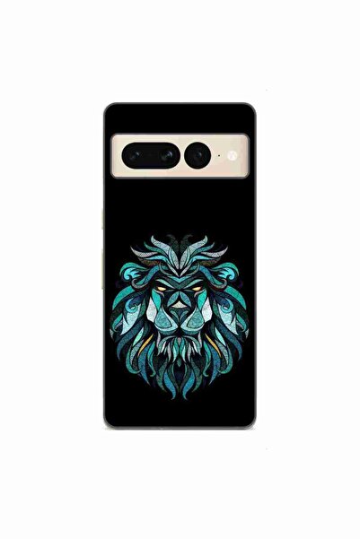 OEM Husa compatibila cu Google Pixel 8 Pro Silicon Gel Tpu Model Abstract Lion