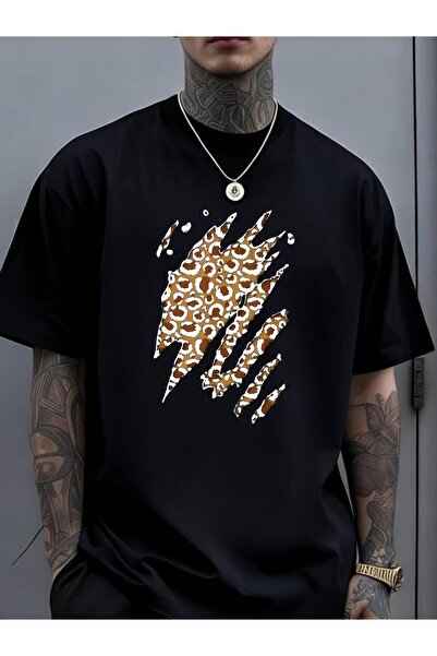 bolivia's Graphic T Shirt Featuring a Leopard And Cheetah Design Made from 10...