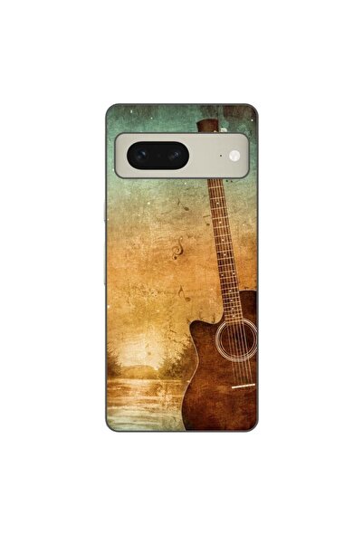 OEM Husa compatibila cu Google Pixel 8 Silicon Gel Tpu Model Chitara Vintage