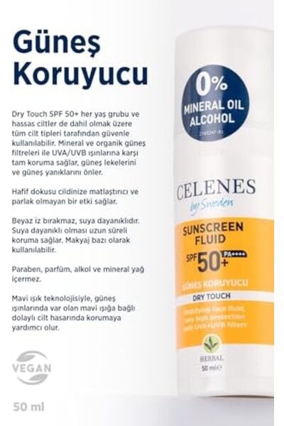 Yıldızan Herbal SPF 50+ Güneş Koruyucu Krem Dry (50 ml) 1269701