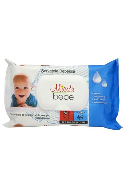 SOHO Servetele Umede, Micas, Bebelusi cu Capac 60 buc Sensitiv,