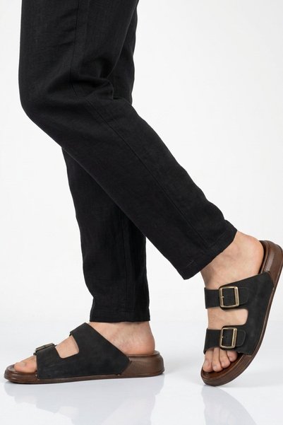 Pierre Cardin Siyah Erkek Terlik PC-7923 M
