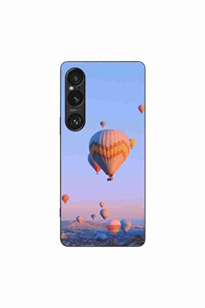 OEM Калъф, съвместим със Sony Xperia 1 VI, силиконов гел TPU, с шарка на възд...