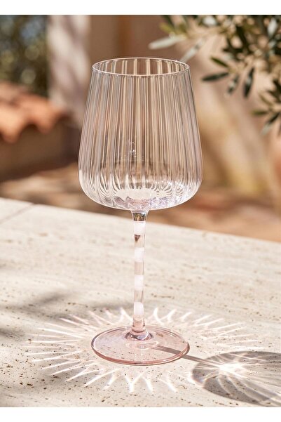 The Mia Şarap Kadehi Pembe Beyaz 600 ml