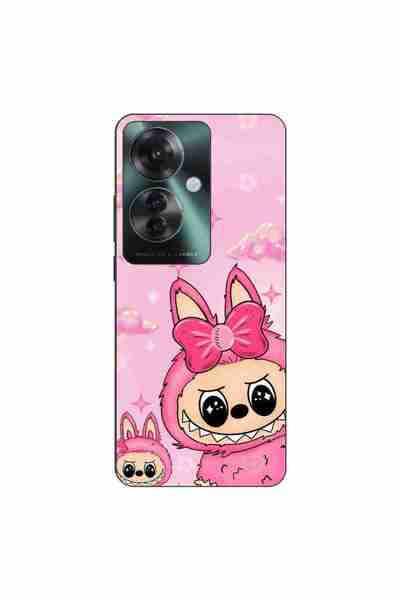 OEM Husa compatibila cu Oppo Reno11 F 5G Silicon Gel Tpu Model Labubu Pink Fa...