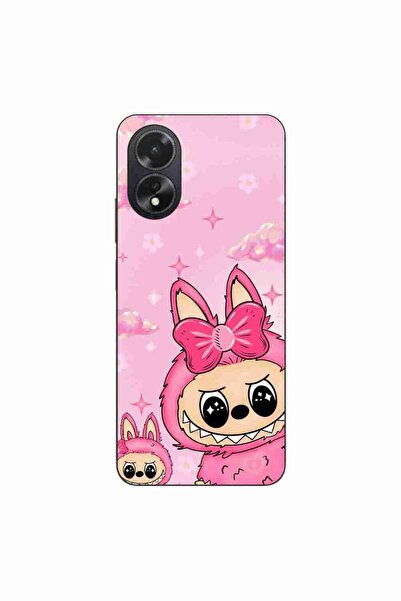 OEM Husa compatibila cu Oppo A38 4G Silicon Gel Tpu Model Labubu Pink Fantasy
