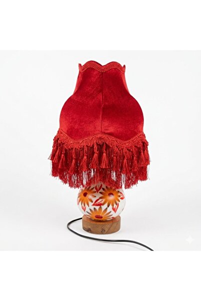 PAYİDAR MODEL Luvia Series: Hand-Painted Porcelain Silk Hat Design Lampshade