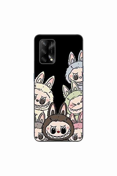 OEM Husa compatibila cu Oppo A74 4G Silicon Gel Tpu Model Labubu Pattern Black
