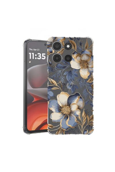 bestcase ¬Æ Husa Anti Shock Compatibila cu Motorola Moto G86 Power, Floral - ...