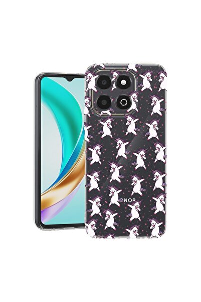 bestcase ¬Æ Husa Clear Slim Silicon Compatibila cu Honor X6c, Unicorn Pattern...