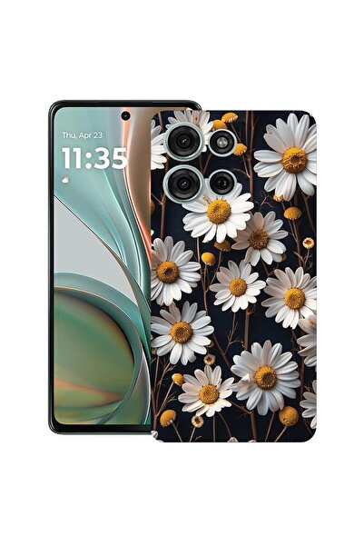 bestcase ¬Æ Husa pentru Motorola Moto G75, 3D Daisy, Slim Silicon 0.8MM, Anti...