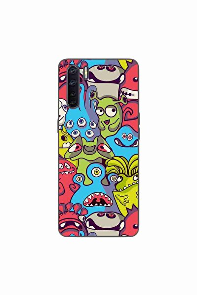 OEM Husa compatibila cu Oppo A91 Silicon Gel Tpu Model Squishi Monsters