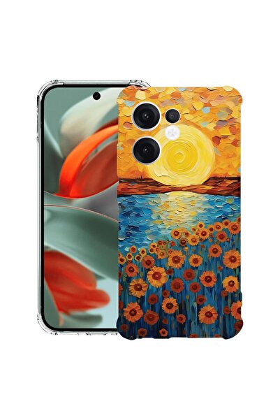 bestcase ¬Æ Husa compatibila OPPO Reno13 F 5G, Anti Shock 1.5MM, Sunflower Pa...