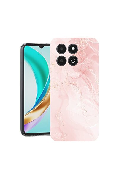bestcase Husa pentru Honor X6b, BestCase¬Æ Clear Silicon 2MM, Pastel Pink Mar...