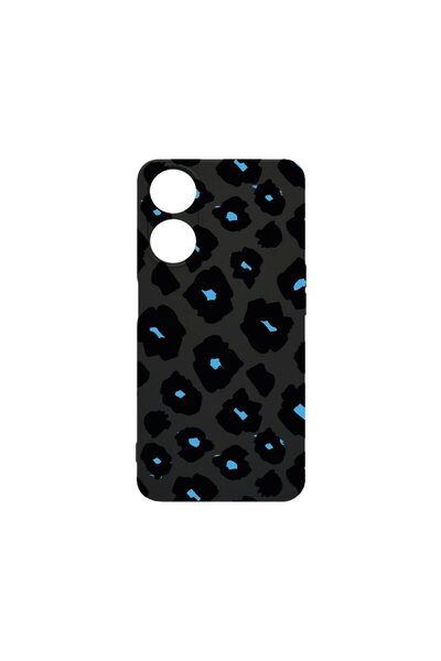 bestcase Λεπτή Θήκη Σιλικόνης 0.8MM, Συμβατή με OPPO A58 5G, Μπλε Σχέδιο Λεοπ...
