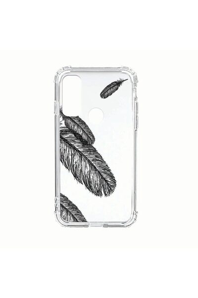 bestcase Husa Anti Shock Silicon Compatibila Cu Motorola Moto E30, Feathers B...