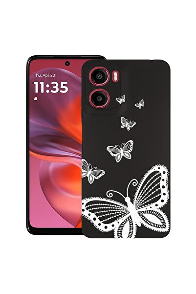 bestcase Θήκη για Motorola Moto E15 / Moto G05, Σχέδιο Πεταλούδα, Λεπτή Σιλικ...