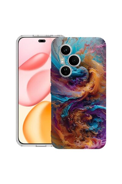bestcase ¬Æ Husa Clear Silicon pentru Honor 400 Pro, Liquid Colors, 2036424 T...